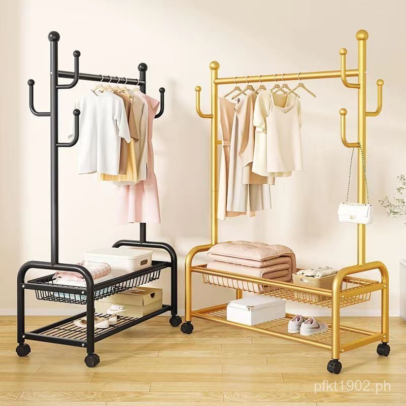 Clothes Rack Floor-standing Clothes Rack Thickened Simple Nordic Floor ...