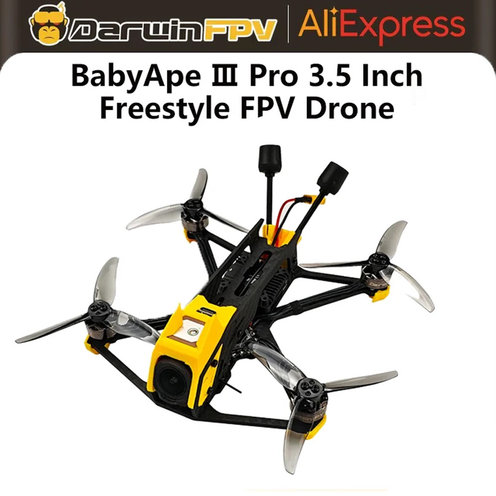 DarwinFPV BabyApe Ⅲ Pro 3.5 Inch Freestyle FPV Drone VTX Long Flight ...