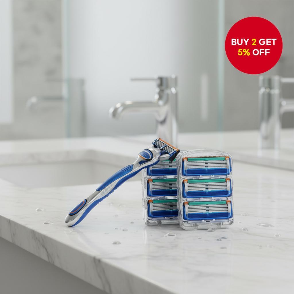 Stainless Steel Manual Shaver, Original German Import 5-Layer Razor ...