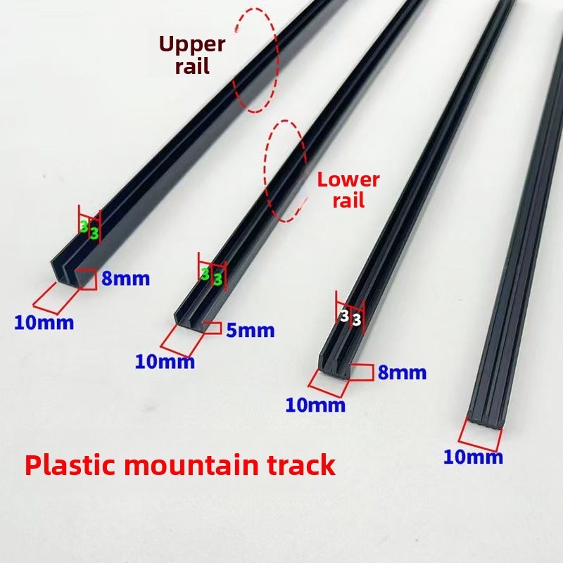 PVC Plastic U-shaped groove double slide track for glass sliding doors ...