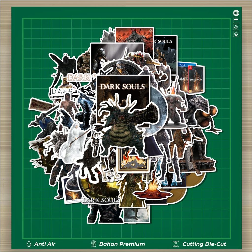 HOT 50 PCS DARK SOULS GAME Stickers Fashion Cars Decal Cool Card Album ...