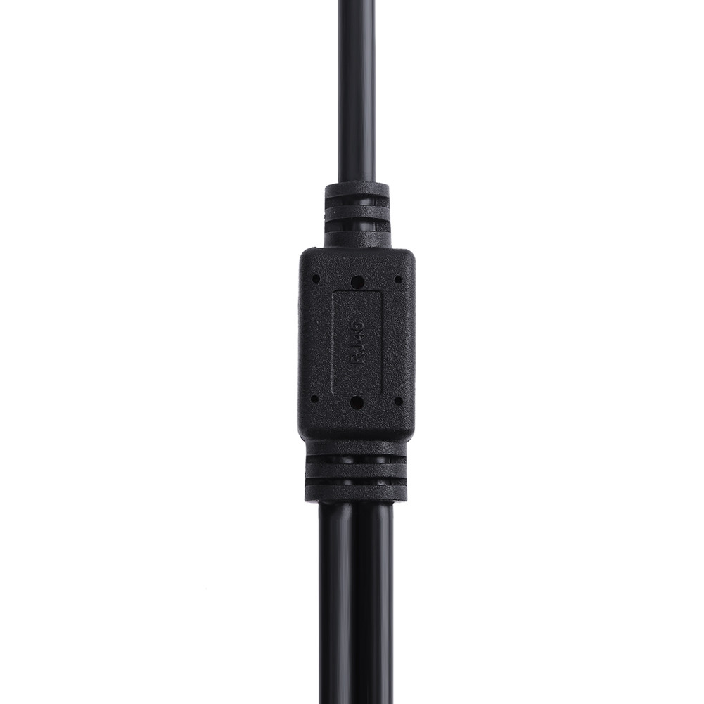 RJ45 Male to 2 Female Splitter DSL LAN Network Ethernet Adapter Cable ...