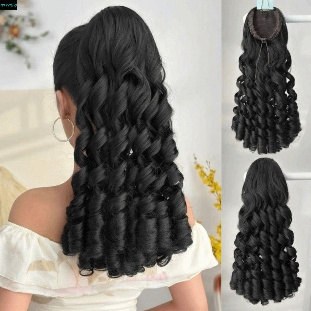 MXMIO Synthetic Retro Ponytail, Drawstring Ponytail Extension Princess ...