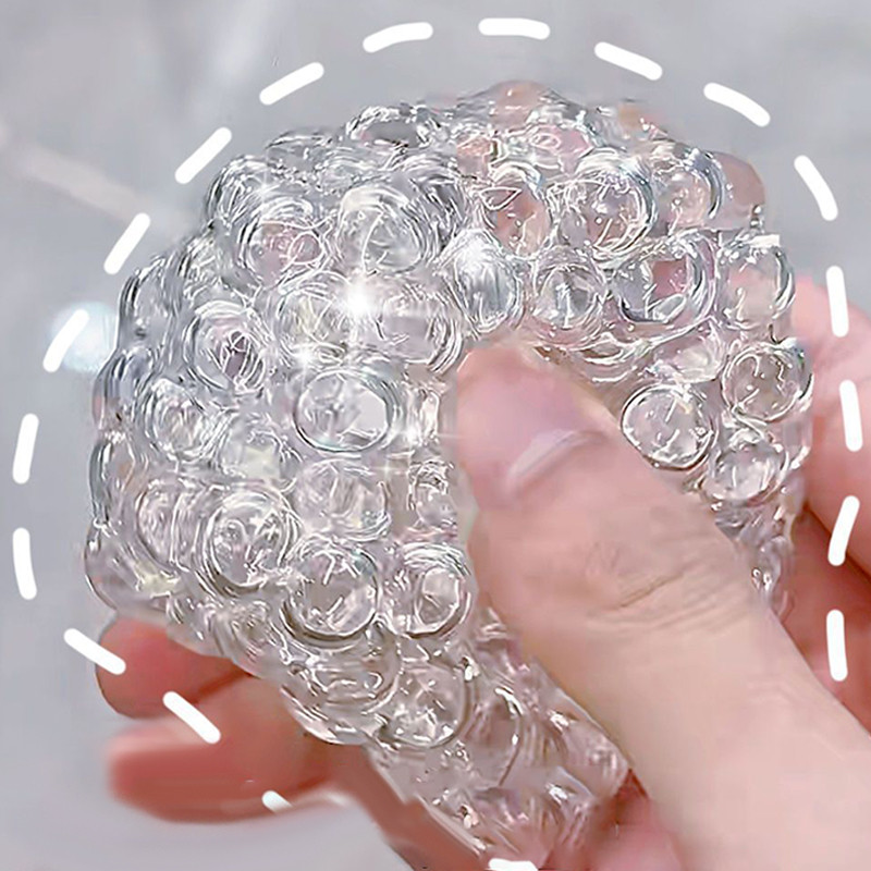 [LS] Creative Explosion Beads Squishy Handmade Ball Stress Relieving ...