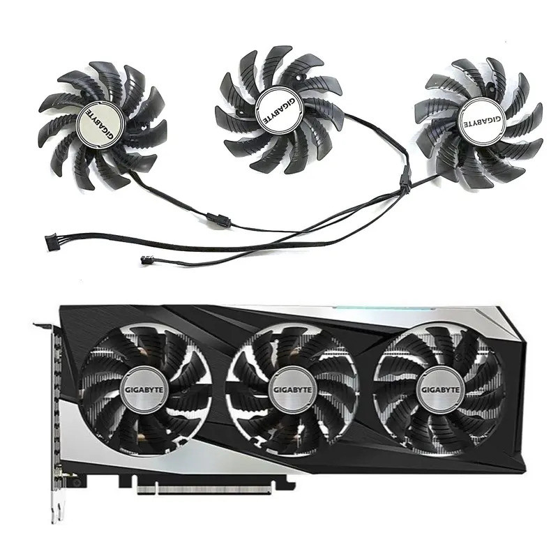 75MM 4PIN PLD08010S12HH T129215SM GPU FAN For GIGABYTE GeForce RTX3050 ...