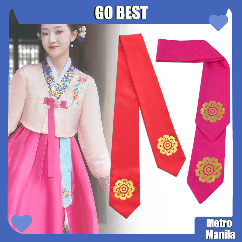 Traditional Korean Hanbok Hair Band Classical Ribbon Court Stage Dance ...