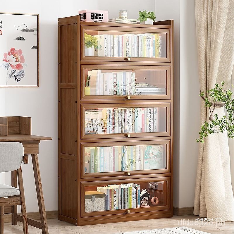 Home Multi-layer Bookshelf Multi-functional Flip-top Non-solid Wood ...