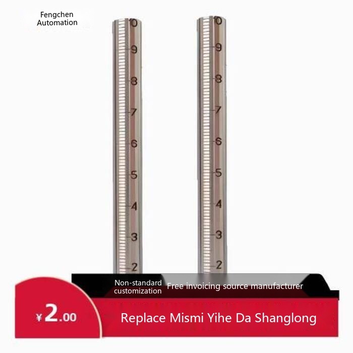 Graduated Round Rod Cylinder Scale Depth Gauge Thin Rod Scale Optical ...