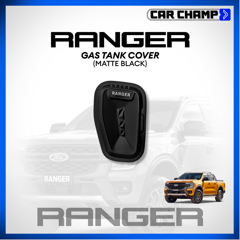 Ford Next-Gen Ranger 2023 to 2024 Gas Tank Cover Matte Black / Chrome ...