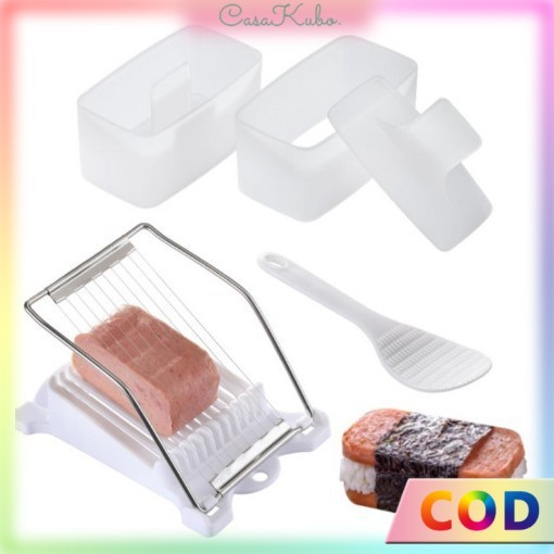 Spam Musubi with Cutter Rice Ball Gunkan Onigiri Mold Rectangular ...