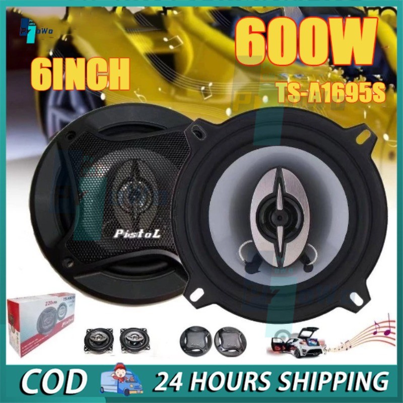 6-Inch Car Speakers, 4-Way, 400/600 Watts — Pioneer TS-A1696S / TS ...