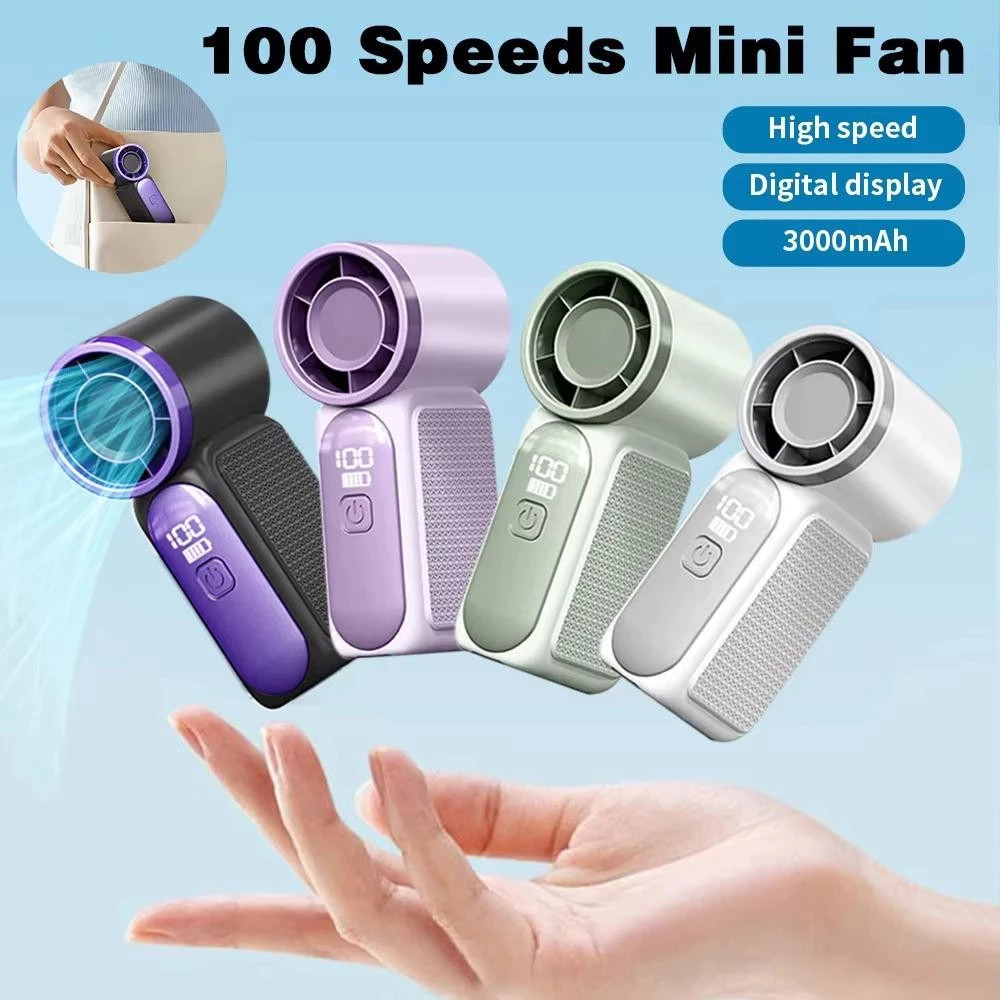 Fan Rechargeable Smallest Fan 3600mah Portable Mini Handheld Fan 3.5 ...