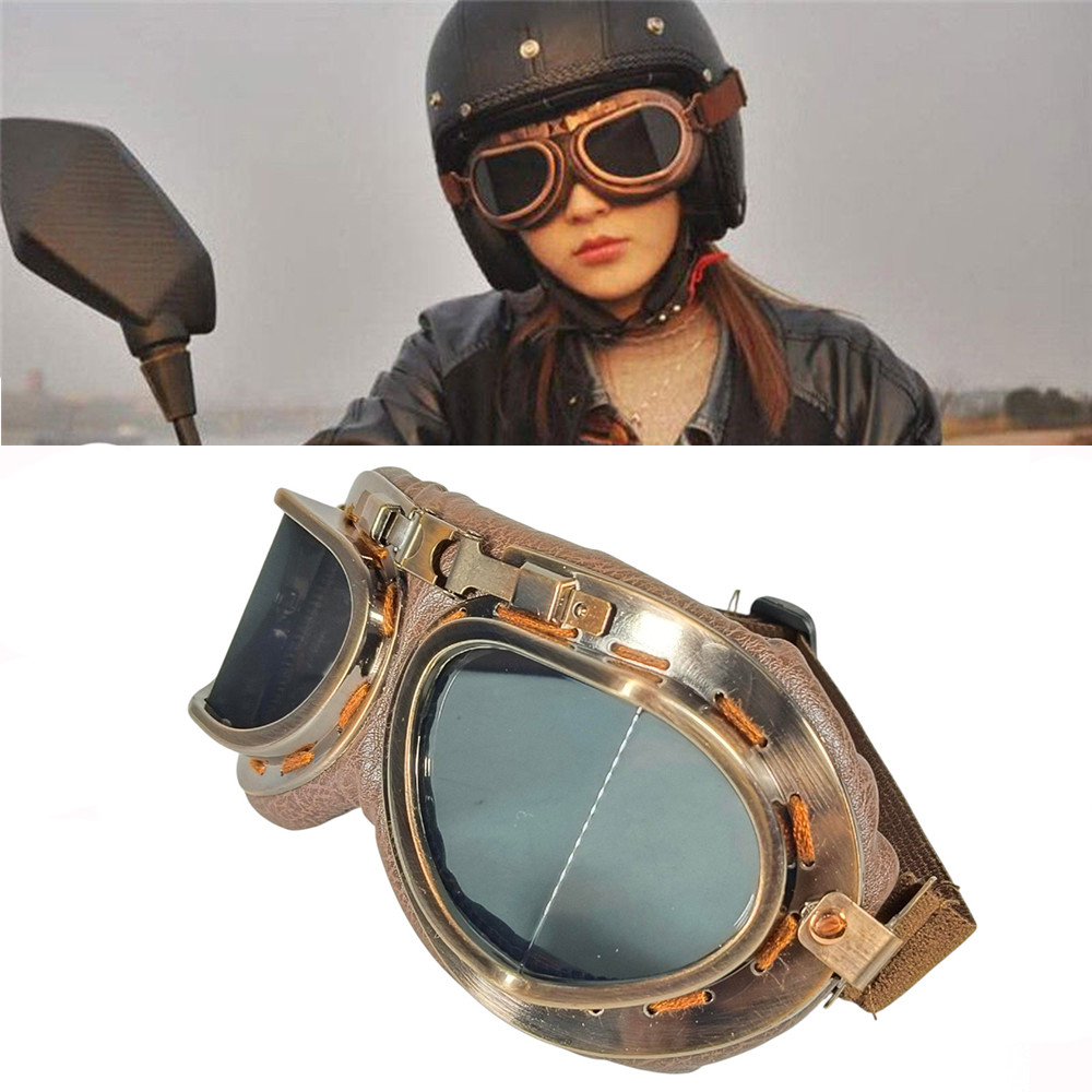 MOORE Motorcycle Safety Goggles Foldable Vintage - M10 IMPORTED TOVE ...