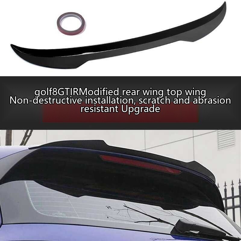 ☑♥ Suitable for Volkswagen Golf 8 GTI R GTD Rear Wing Spoiler No-Drill ...