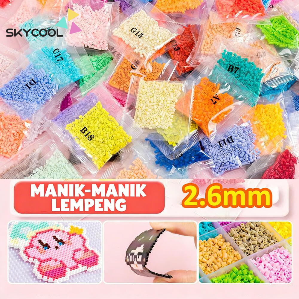 24 Colors 2.6mm Perler Beads 22g/ 2000pcs - DIY PIXEL Art Fuse Beads ...
