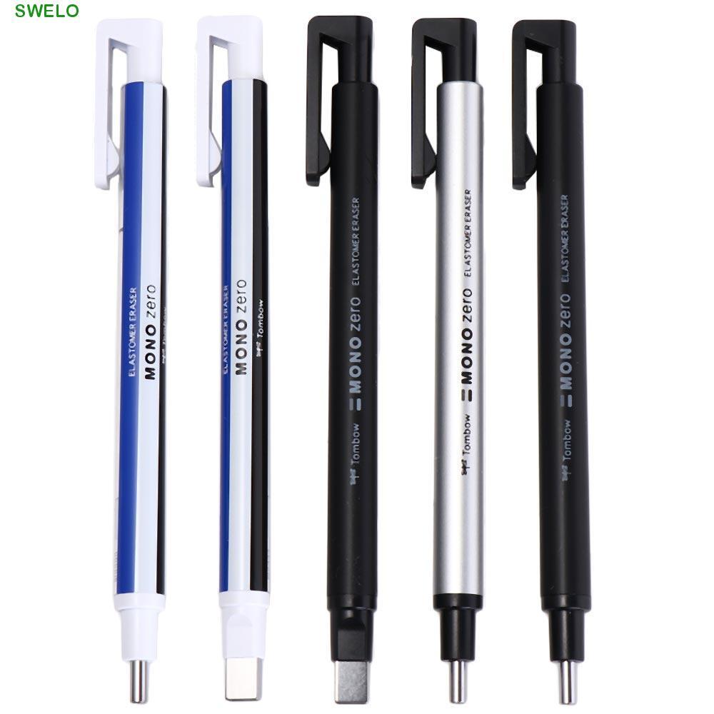 SWELO Mechanical Eraser, Press Type Super Fine Pen Shape Rubber ...