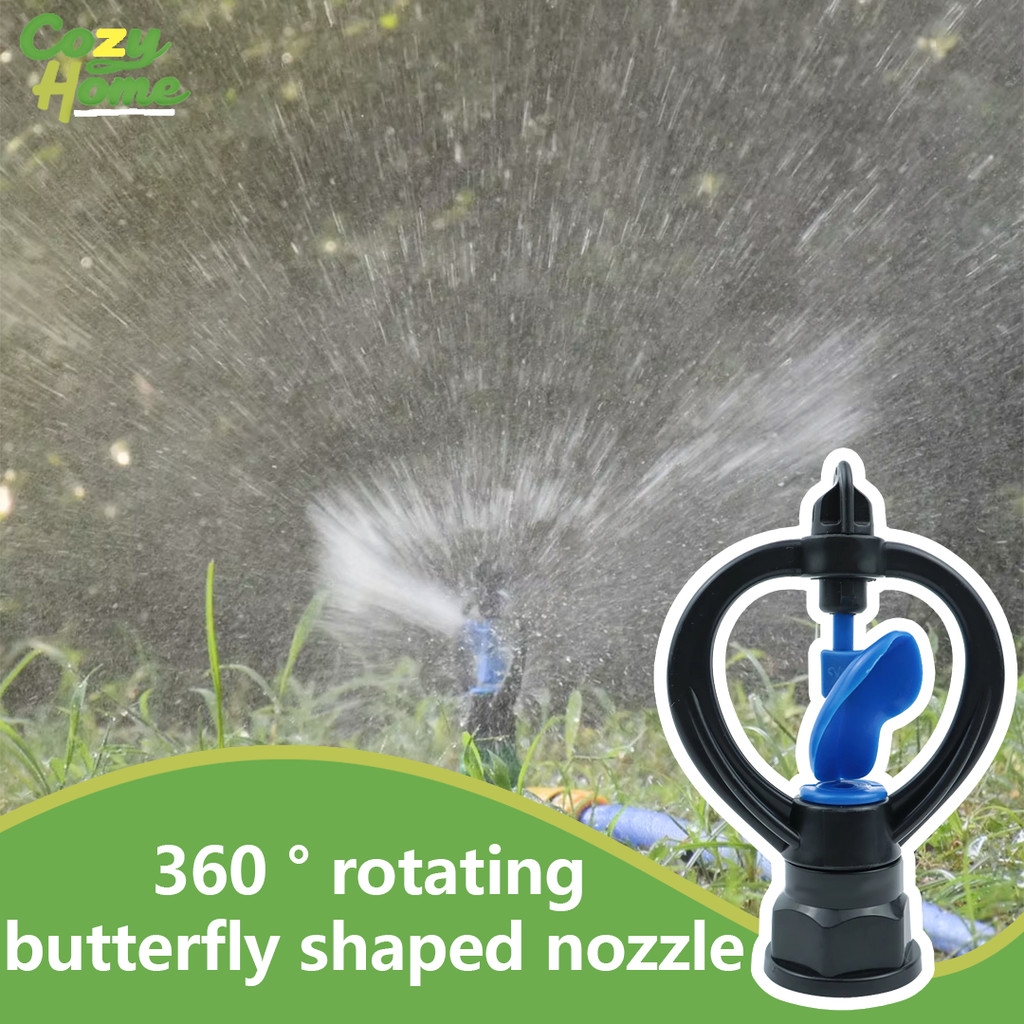 Butterfly Sprinkler Garden Lawn Sprinkler 360 Degree Automatic Rotation ...