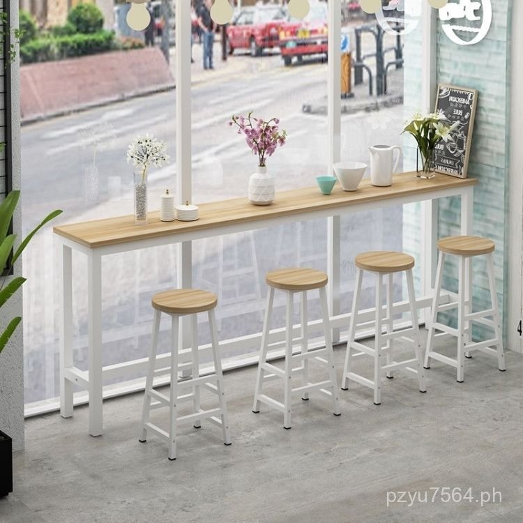 Combination Wall-Mounted Living Room High Stool Table Dining Table Long ...