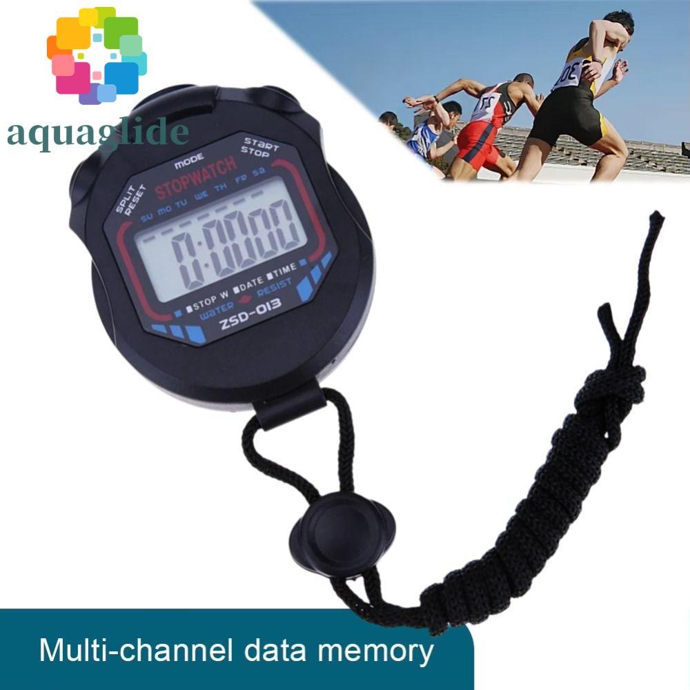 AQUAGLIDE Electronic Stopwatch Timer, Waterproof Shock-resistant LCD ...