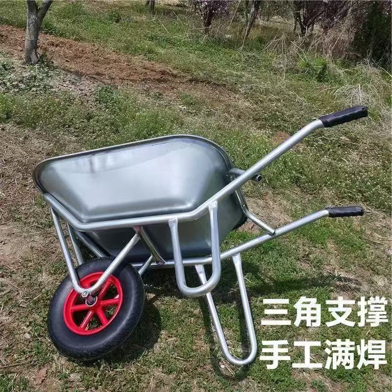 Extra-thick single-wheel cart, agricultural handcart, construction site ...