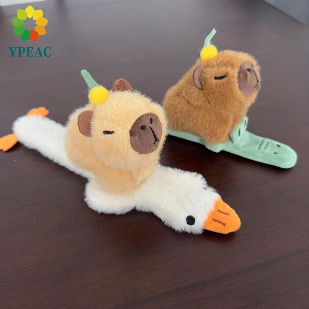 Bracelet Capybara Slap – Peluche Qui S'enroule Autour Du Poignet – Jouet Interactif Huggers – Cadeau Anniversaire Rigolo