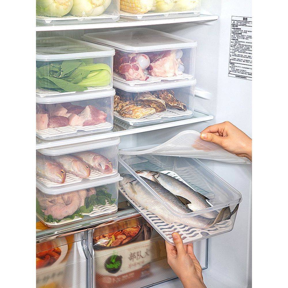 Refrigerator Dedicated Frozen Fish Fresh-keeping Box Fruit Vegetable ...