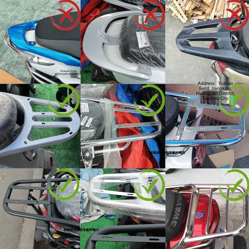 Electric Scooter Tail Rack Men's Modified Rear Motorcycle Foam Seat Bag ...