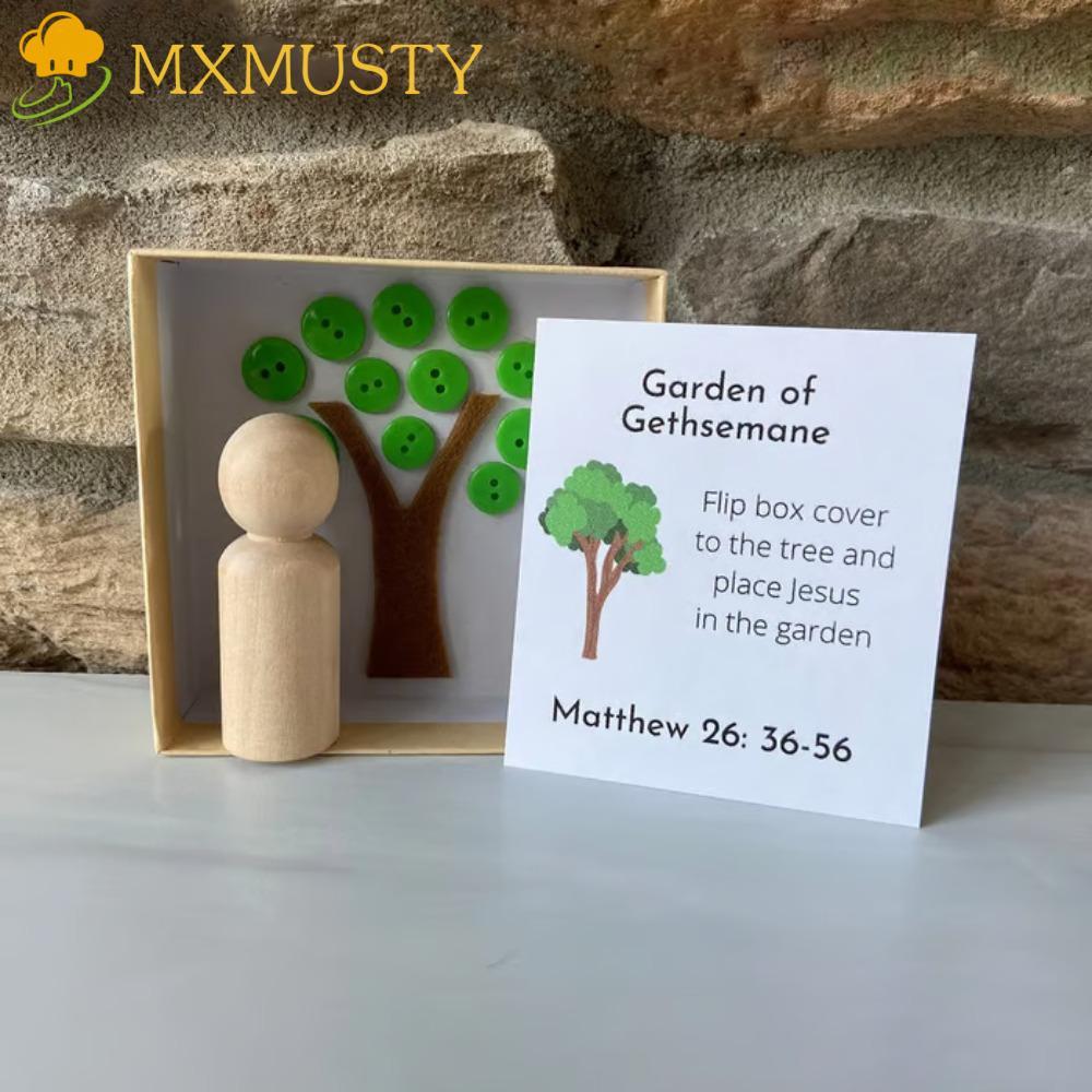 MXMUSTY Easter Holy Week Box, DIY with Storage Box Easter Resurrection ...
