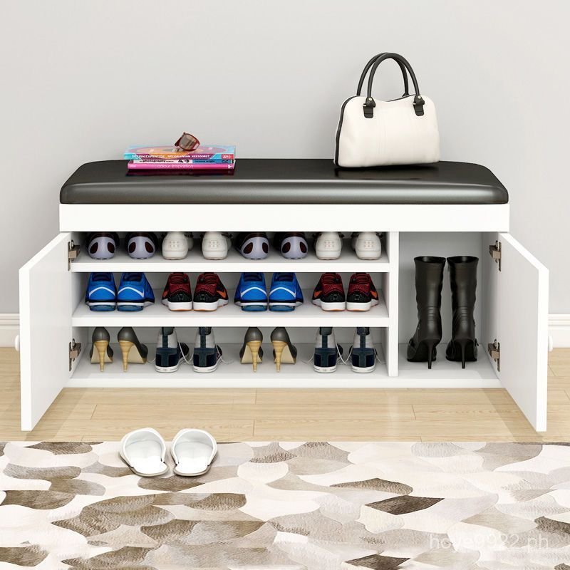 Integrated Bench Shoe Rack Strip Bench Luxury Bench Home Light Sitting ...