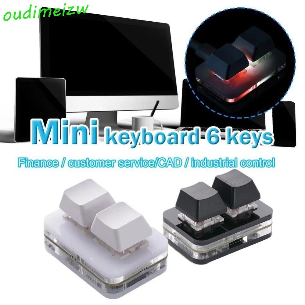 OUDIMEIZW Copy Paste Keypad, Acrylic Keypad Custom Mini 2 Key Keypad ...