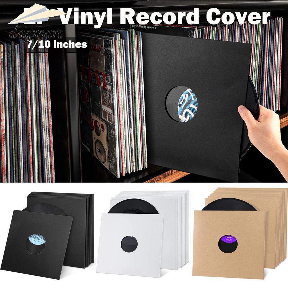 DAGMARC Vinyl Records Sleeve, Reusable Square LP Vinyl Record Cover, 7/ ...