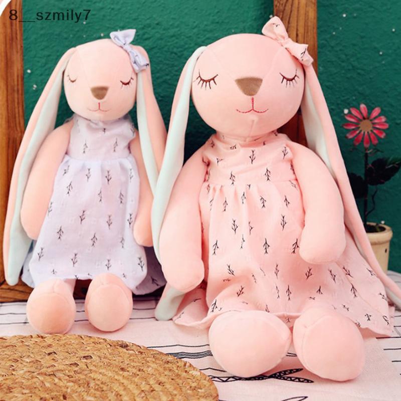 sy Cute Cartoon Long Ears Rabbit Doll Rabbit Sleeping Mate Stuffed ...