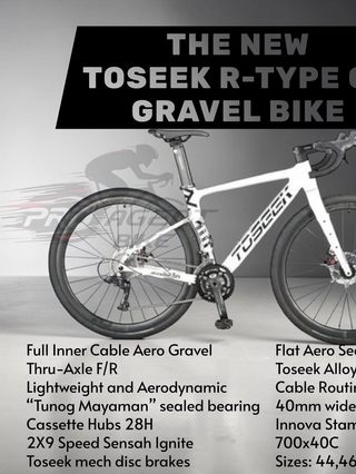 PRO AGENT NEW TOSEEK R-TYPE GR GRAVEL BIKE 2X9SPEED ORIGINAL | Shopee ...