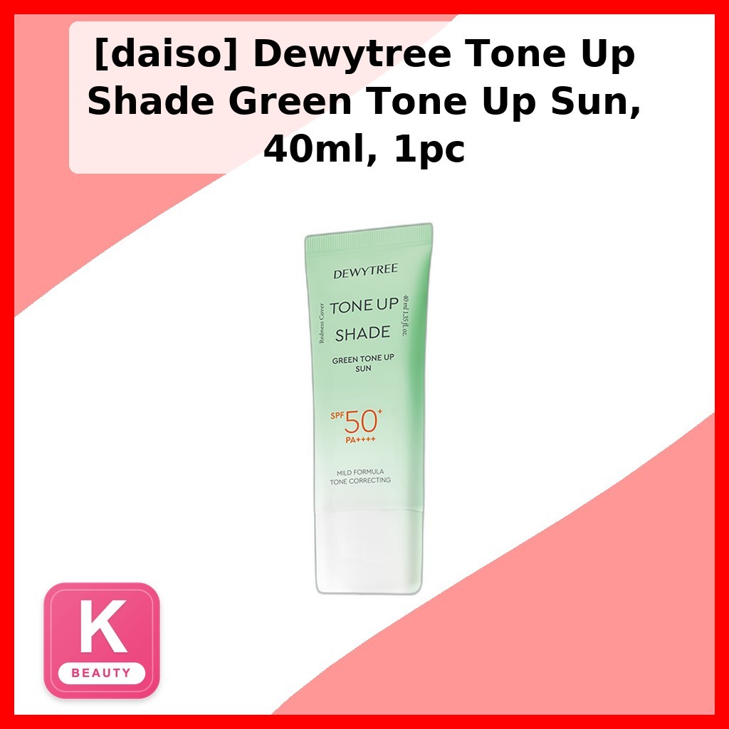 [daiso] Dewytree Tone Up Shade Green Tone Up Sun, 40ml, 1pc / Korean ...
