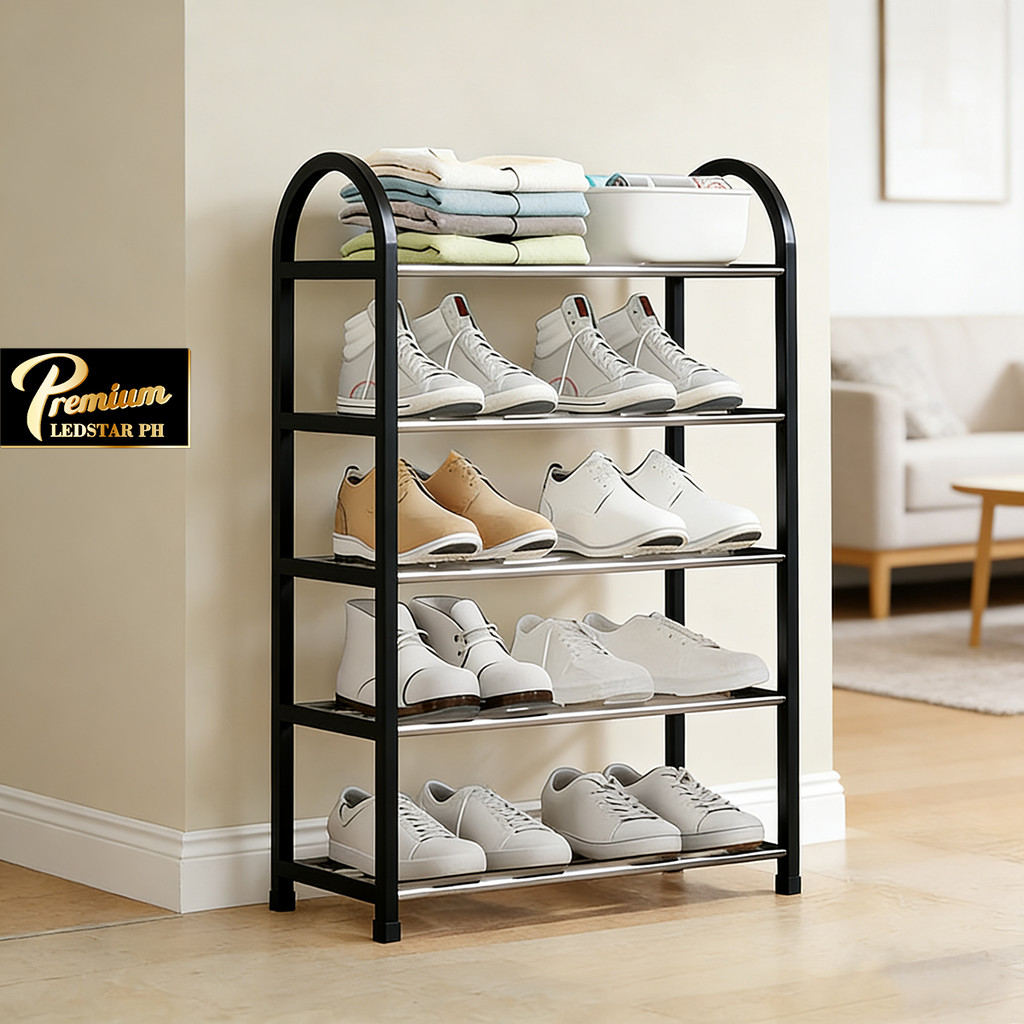 LEDSTAR 4 layer 5 layer simple shoe rack shoe cabinet student dormitory ...