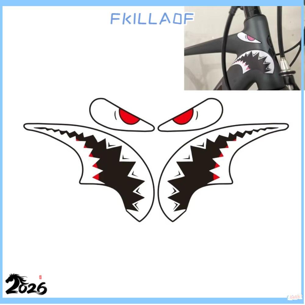 FKILLA0F0S Bicycle Frame Decorative Sticker, Decals Reflective MTB ...