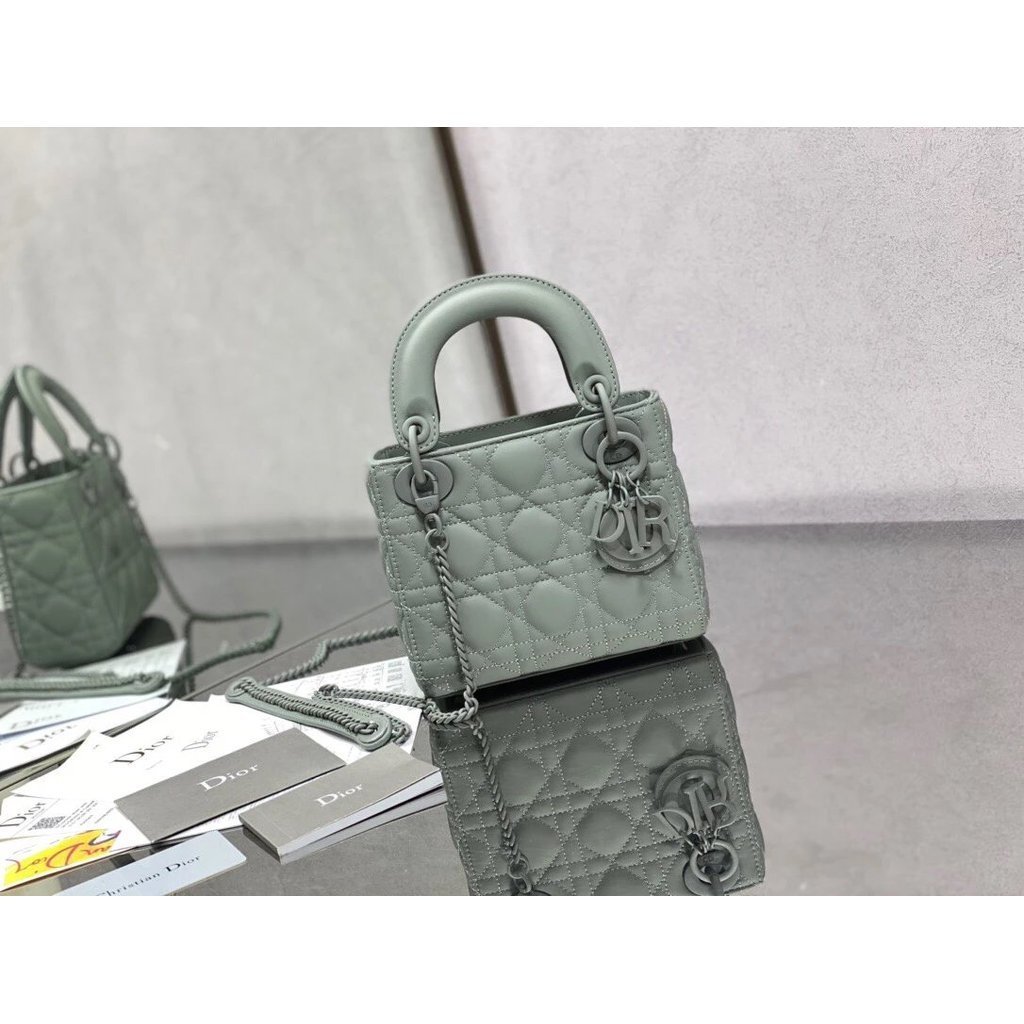 Dior Lady Lady Dior bag with three or four compartments, matte leather ...
