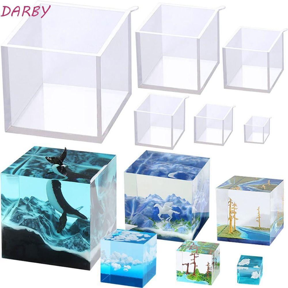 DARBY Cube Mould, Deep Large Square Cube Molds, Soap Silicone 3D Epoxy ...