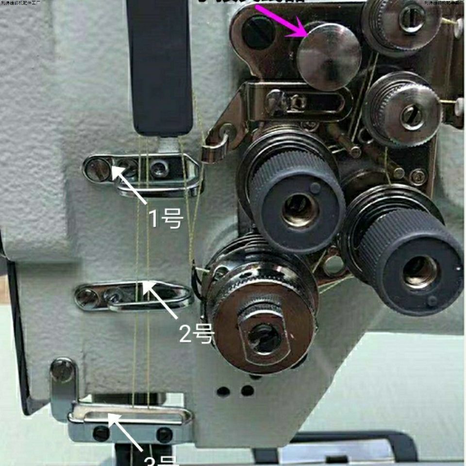 Heavy-Duty Double Needle Thread Guide & Tensioner Set w/ Spring ...