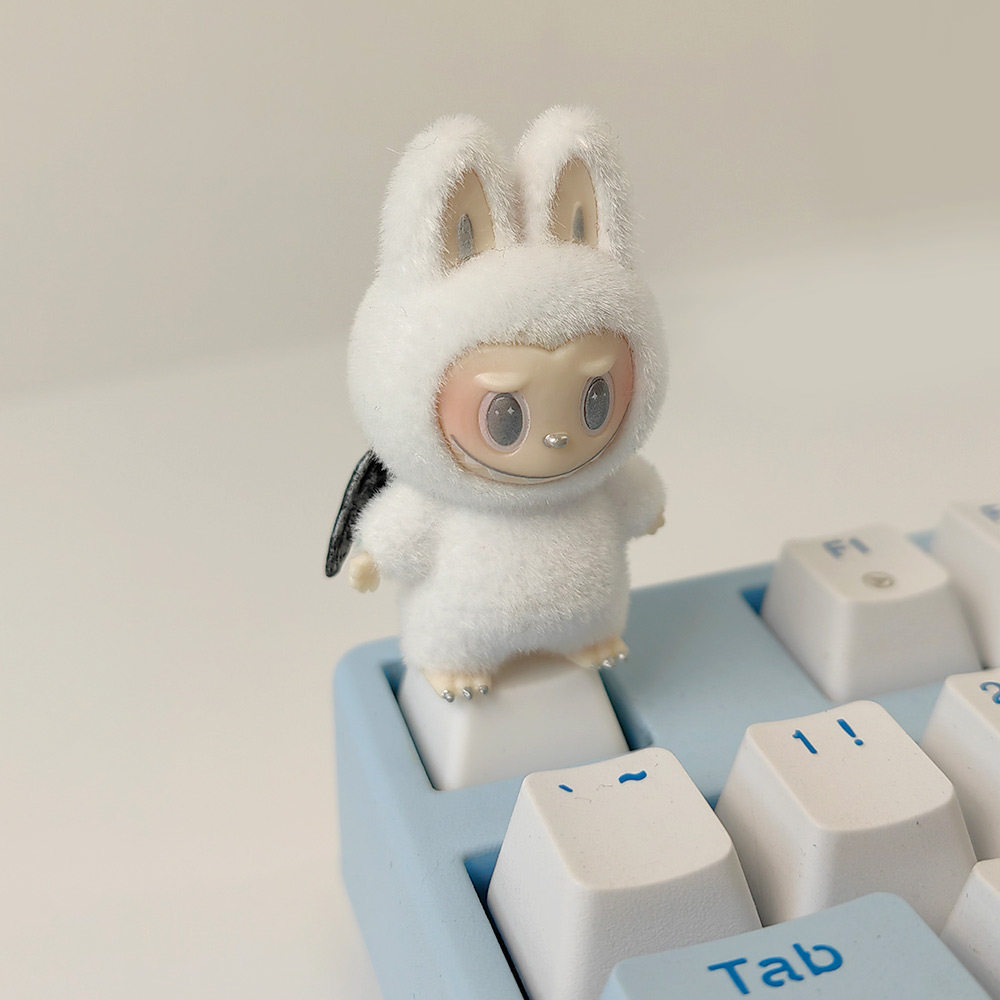 keycaps keycaps custom Labubu Little Angel diy Keycap Three-Dimensional ...