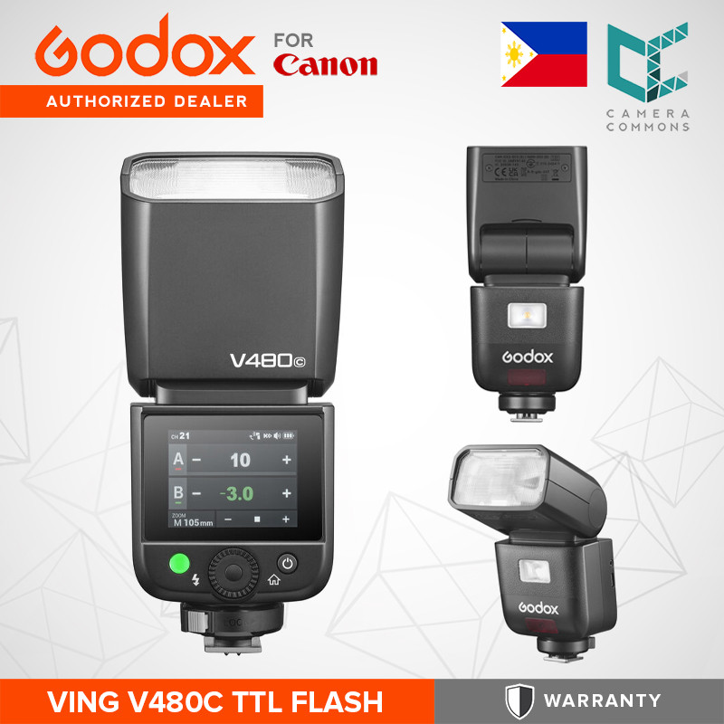 Godox Ving V480 TTL On-Camera Flash Portable Shoe-Mounted 2.4 GHz X ...