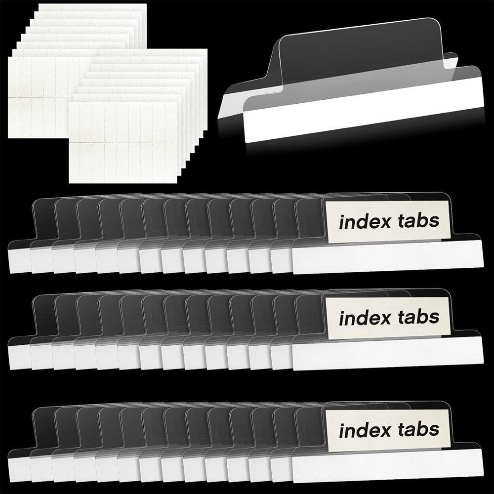 GOGOASDGRF 25pcs Index Tabs, Self-adhesive Index Label File Storage ...