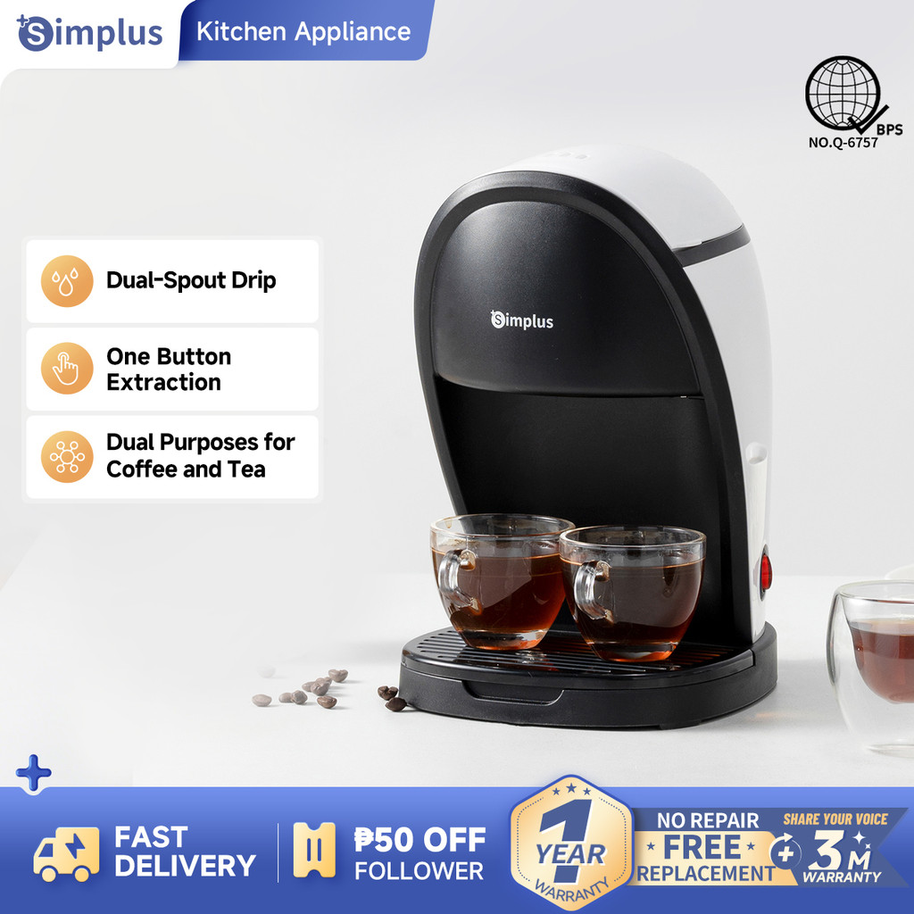Simplus Coffee Maker Multifunctional Drip Brewer Dual Use for Coffee ...