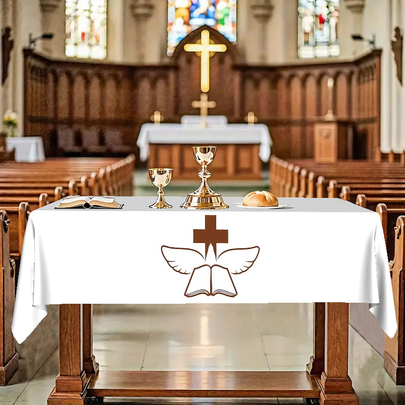 Religious Altar Tablecloth Holy Week Christian Catholic Cross Design ...