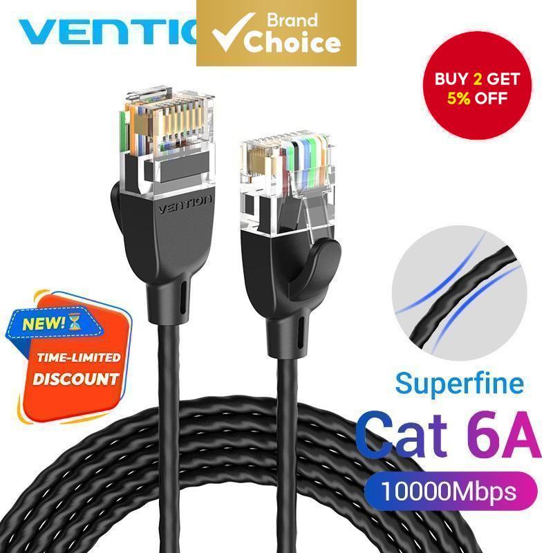 Vention Cat6A Ethernet Cable Connector Lan Cable High Speed UTP 10GBPS ...