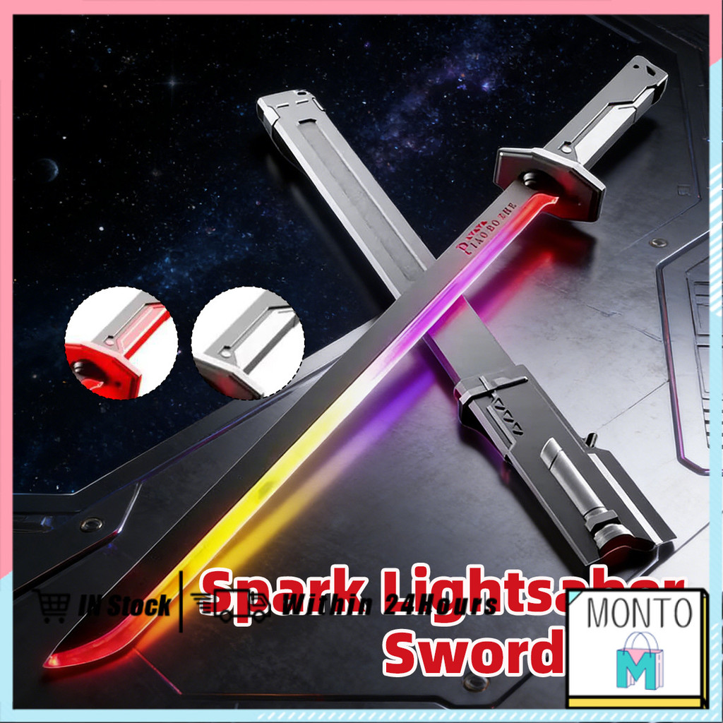 Multicolor Rechargeable LED Sword Toy Sound for Role Play | Shopee ...