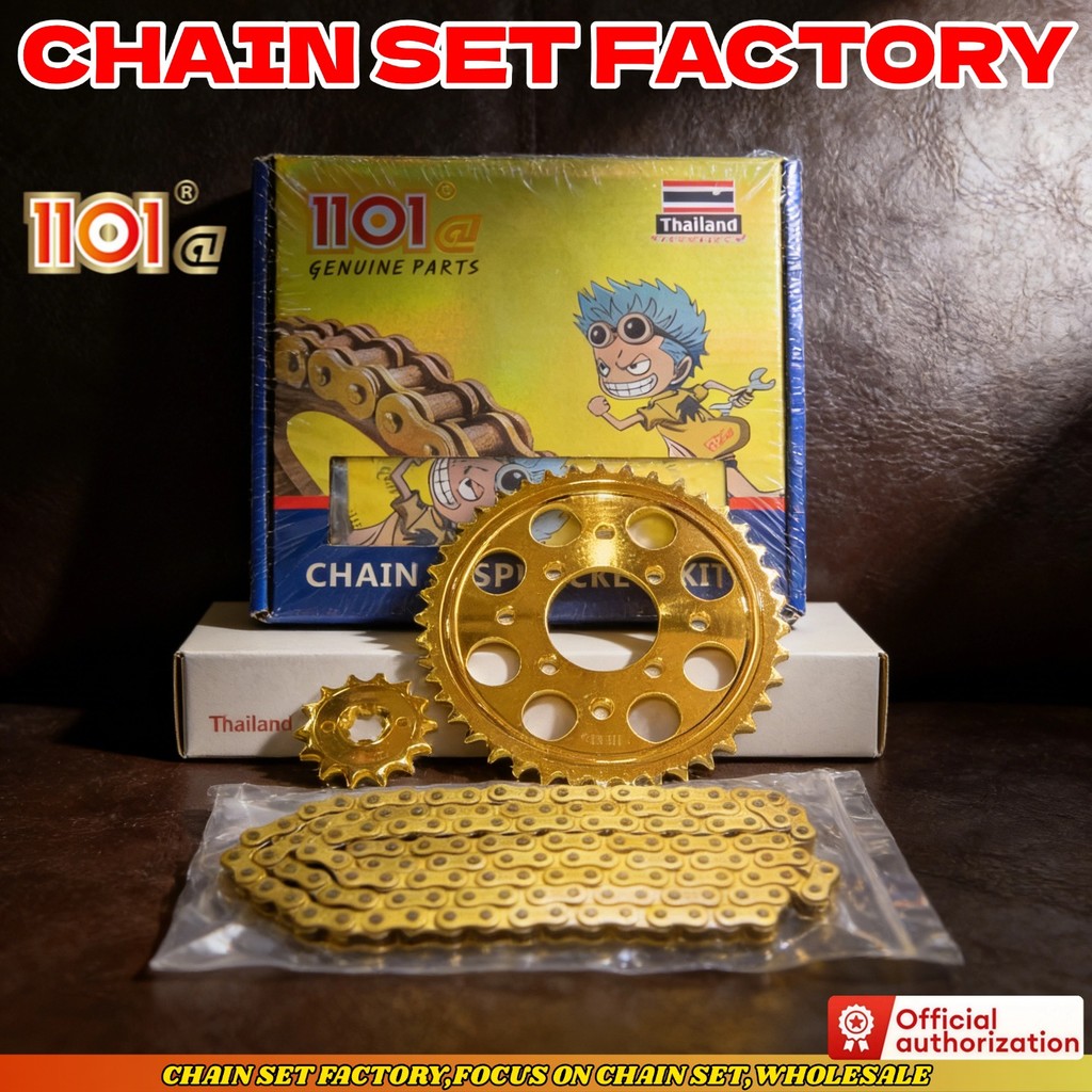 1101@ RS150/RS100 CHAIN SET & Sprocket Kit for RS150/RS100 RTX YL2 41T ...