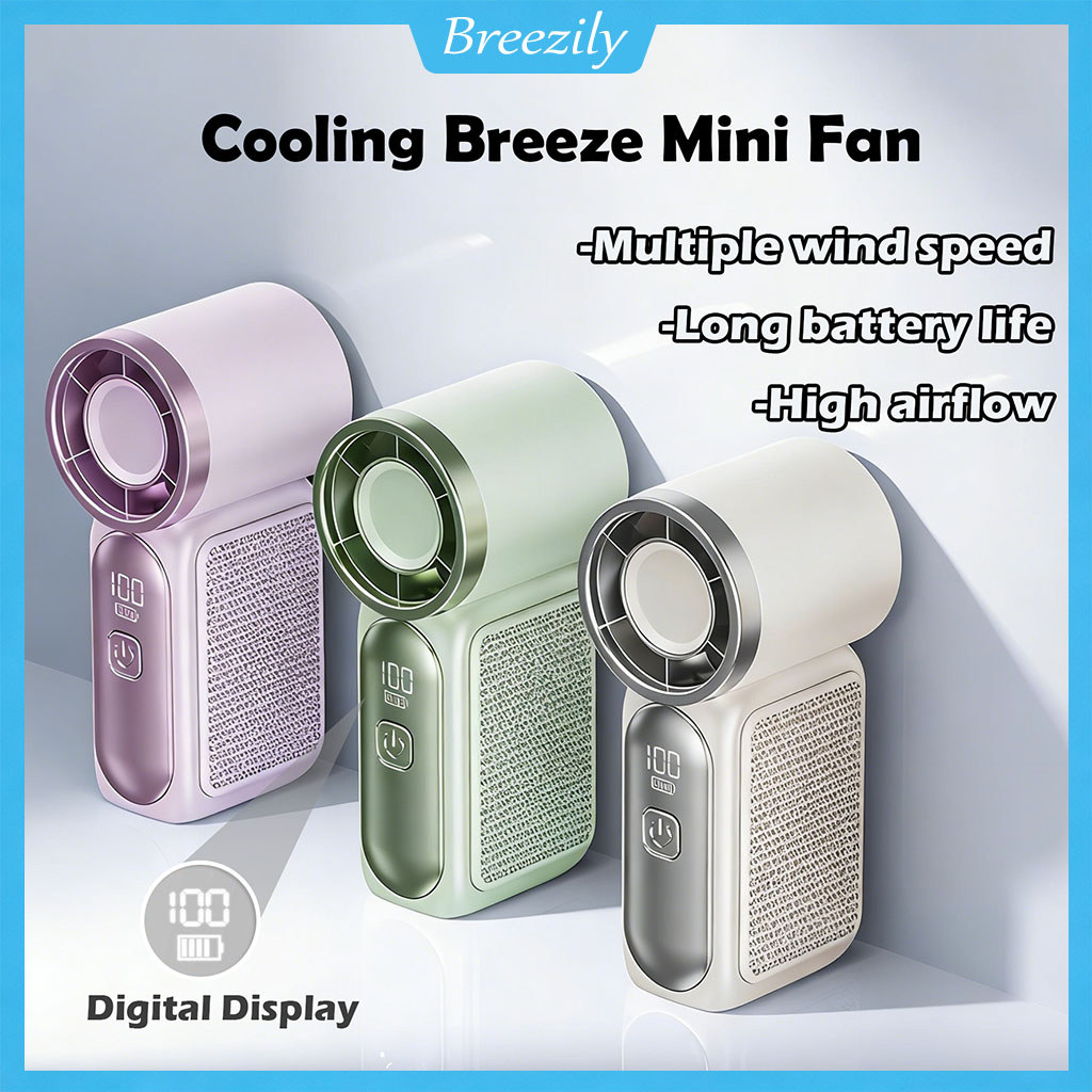 X688 Mini Fan Rechargeable Handheld Portable Cooling Fan Strong Wind ...