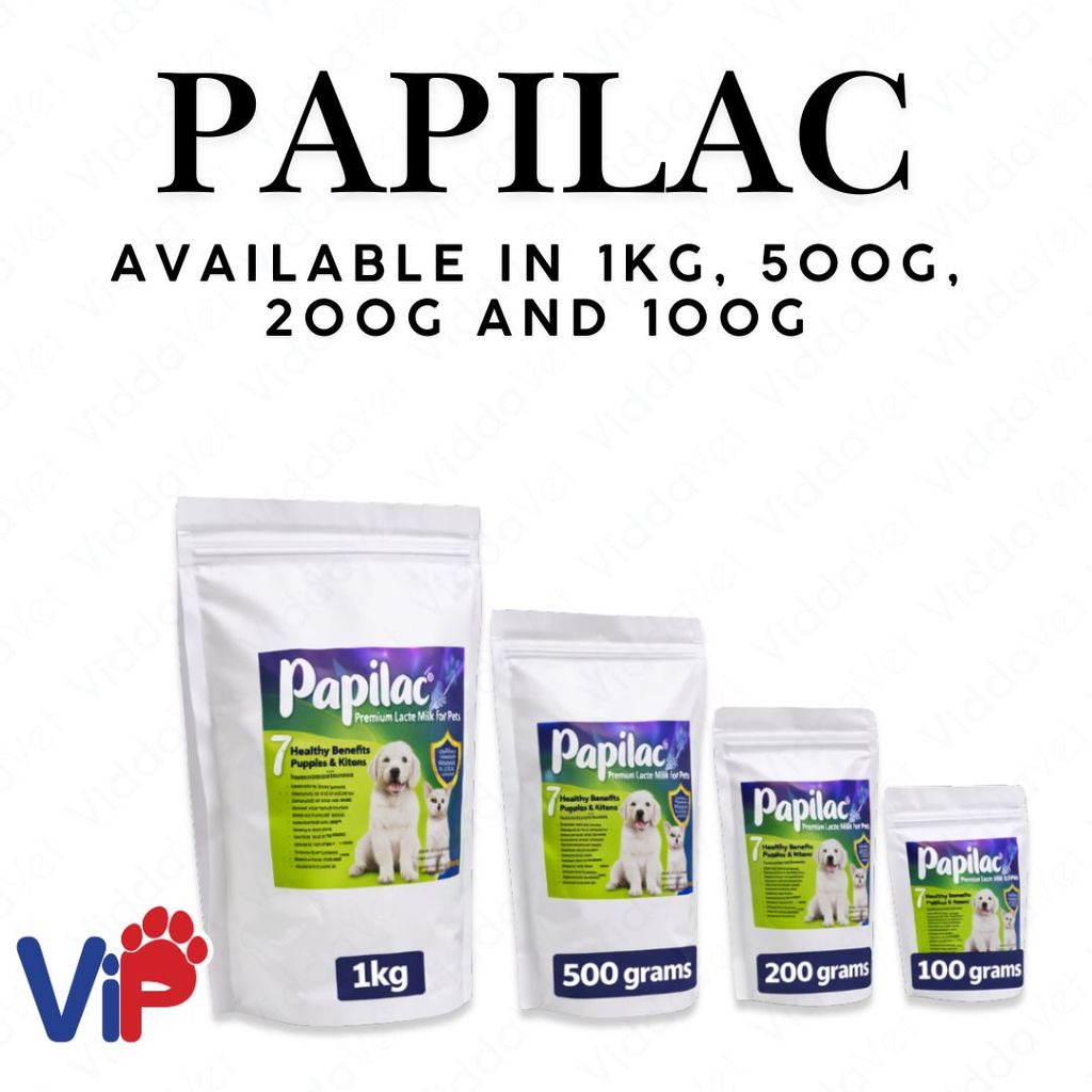 Papilac Milk for Puppies and Kittens Available in 1kg 500g 200g 100g ...