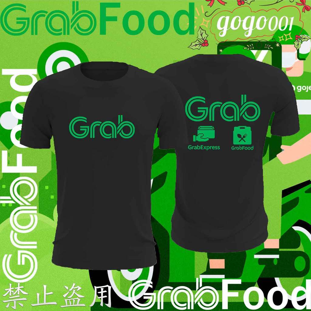 NEW!!! Baju Sulam Grab Simple Grab Food RIDER T-Shirt Cotton Short ...